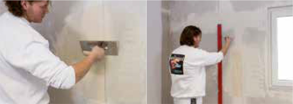 Schritt 1 & 2 Verarbeitungshinweis Aerogel Innenwärmedämmsystem AGITEC AG