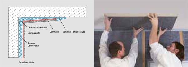 Schritt 9 & 10 Verarbeitungshinweis Aerogel Innenwärmedämmsystem AGITEC AG Schritt 9 & 10 Verarbeitungshinweis Aerogel Innenwärmedämmsystem AGITEC AG